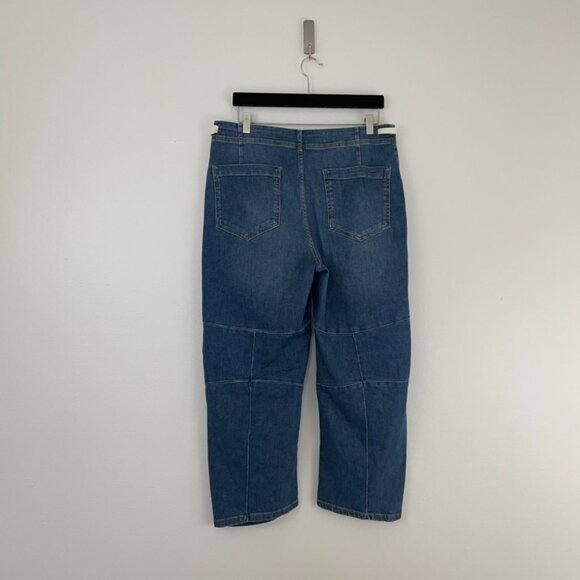 Anthropologie Pilcro The Leni Mid Rise Tapered Barrel Jeans Size 29 - Picture 2 of 7